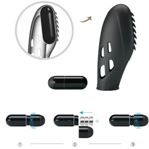 PRETTY LOVE - GILO SILIKON-FINGERVIBRATOR SCHWARZ